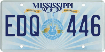 MS license plate EDQ446