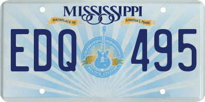 MS license plate EDQ495