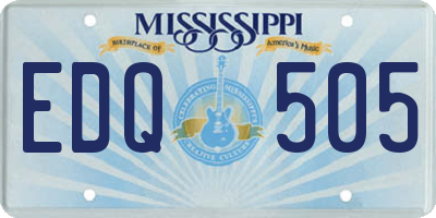 MS license plate EDQ505