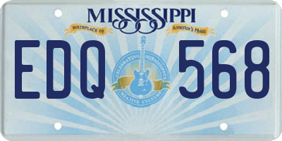 MS license plate EDQ568