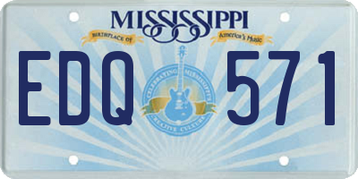 MS license plate EDQ571