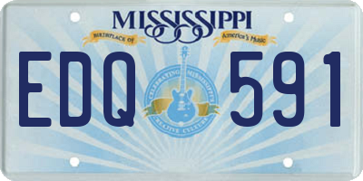 MS license plate EDQ591