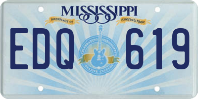 MS license plate EDQ619