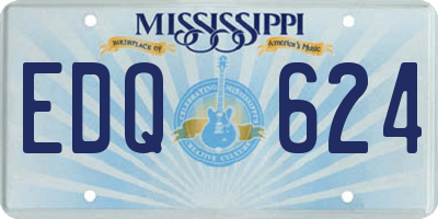 MS license plate EDQ624