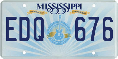 MS license plate EDQ676