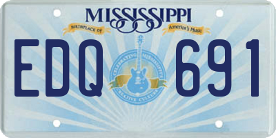MS license plate EDQ691