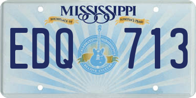 MS license plate EDQ713