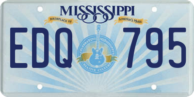 MS license plate EDQ795