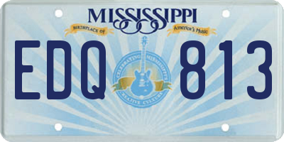 MS license plate EDQ813