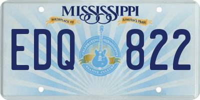 MS license plate EDQ822