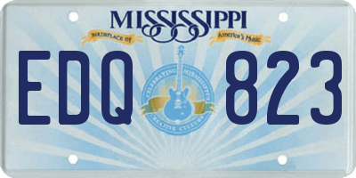 MS license plate EDQ823