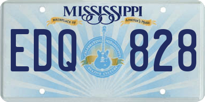 MS license plate EDQ828