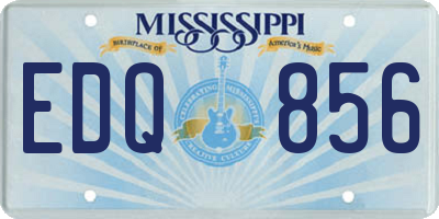MS license plate EDQ856