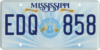MS license plate EDQ858