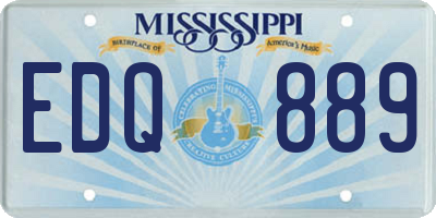 MS license plate EDQ889
