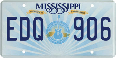 MS license plate EDQ906