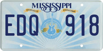 MS license plate EDQ918