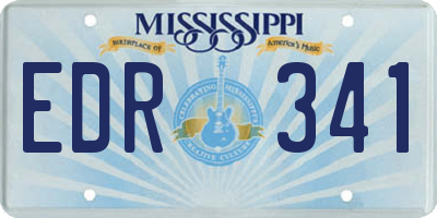 MS license plate EDR341