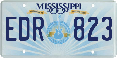 MS license plate EDR823
