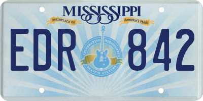 MS license plate EDR842
