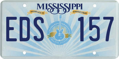 MS license plate EDS157