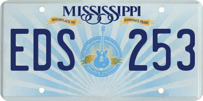 MS license plate EDS253
