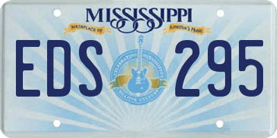 MS license plate EDS295