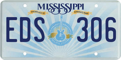 MS license plate EDS306