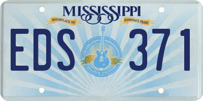 MS license plate EDS371