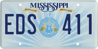 MS license plate EDS411