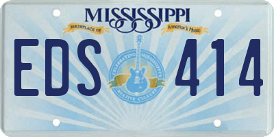 MS license plate EDS414