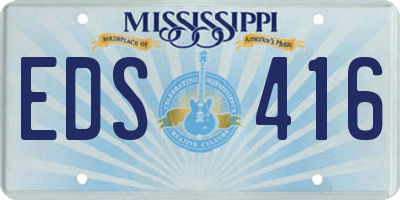 MS license plate EDS416