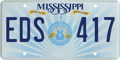 MS license plate EDS417