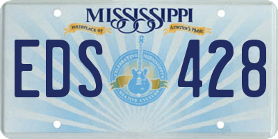 MS license plate EDS428