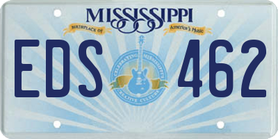MS license plate EDS462