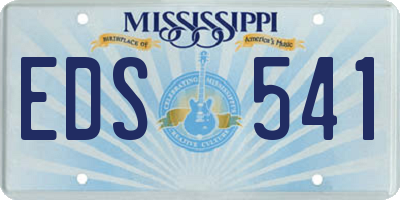 MS license plate EDS541