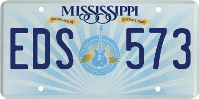 MS license plate EDS573