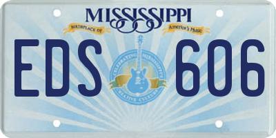MS license plate EDS606