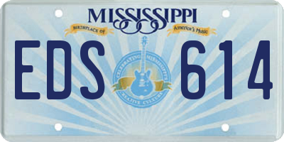 MS license plate EDS614