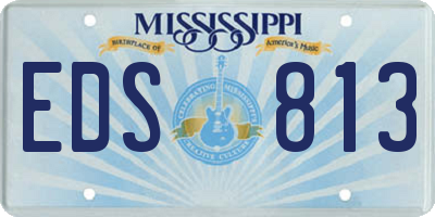 MS license plate EDS813