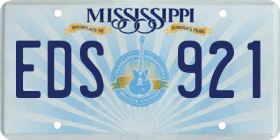 MS license plate EDS921