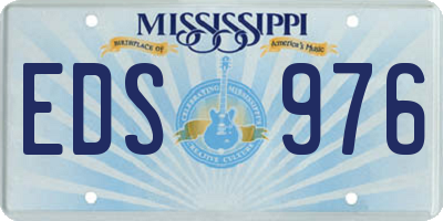MS license plate EDS976