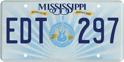 MS license plate EDT297