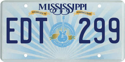 MS license plate EDT299