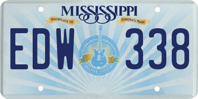 MS license plate EDW338