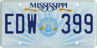 MS license plate EDW399