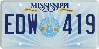MS license plate EDW419