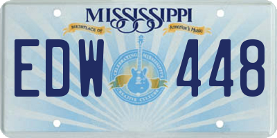 MS license plate EDW448