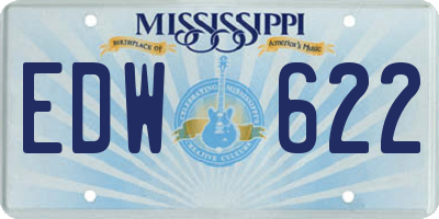 MS license plate EDW622