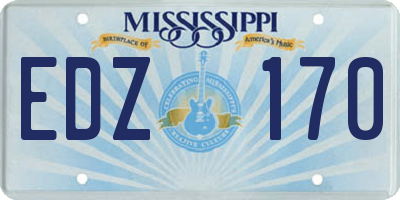 MS license plate EDZ170